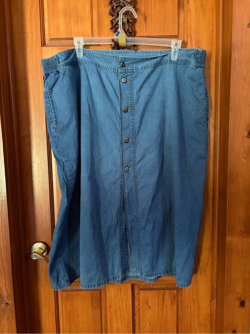 Studio West Light Blue Denim Skirt